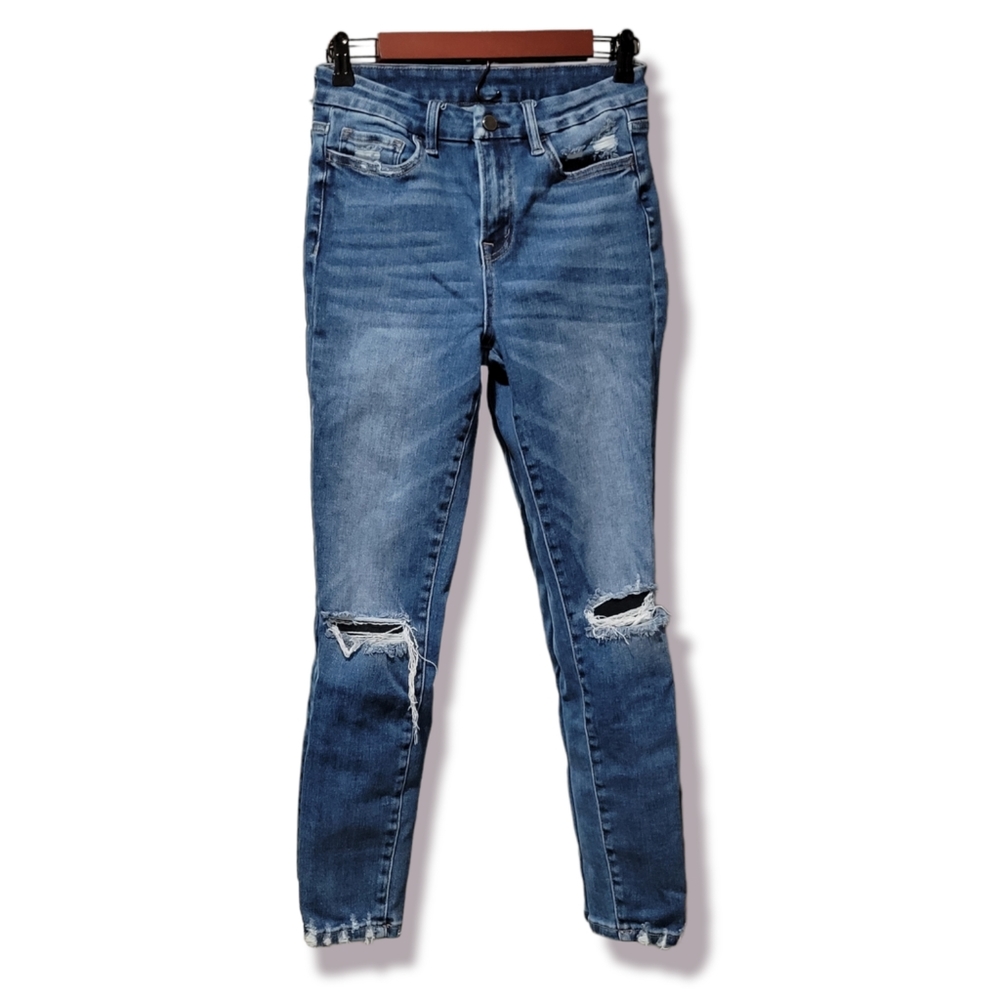 Flying Monkey High Rise Ankle Skinny Jeans F4260